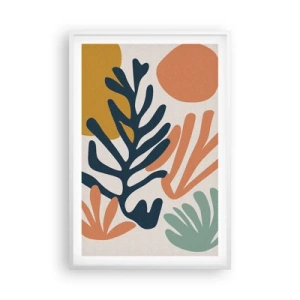 Poster in einem weißen Rahmen - Korallenmeere - 61x91 cm