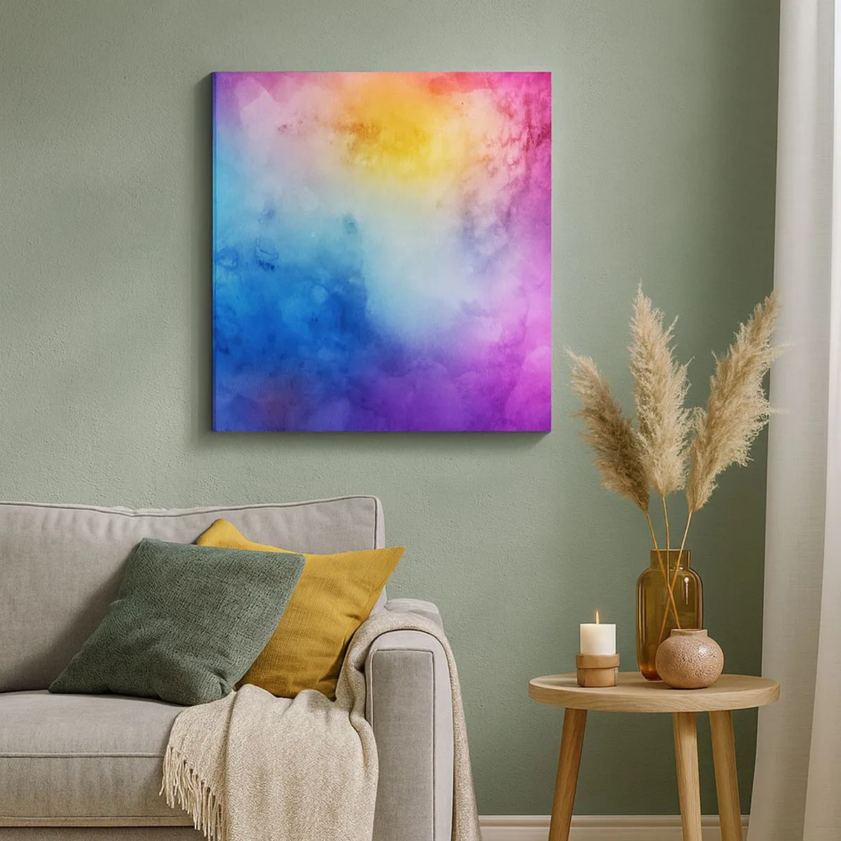 Bild auf Leinwand - Leinwandbild - Fast auf Wolke sieben - 30x30 cm