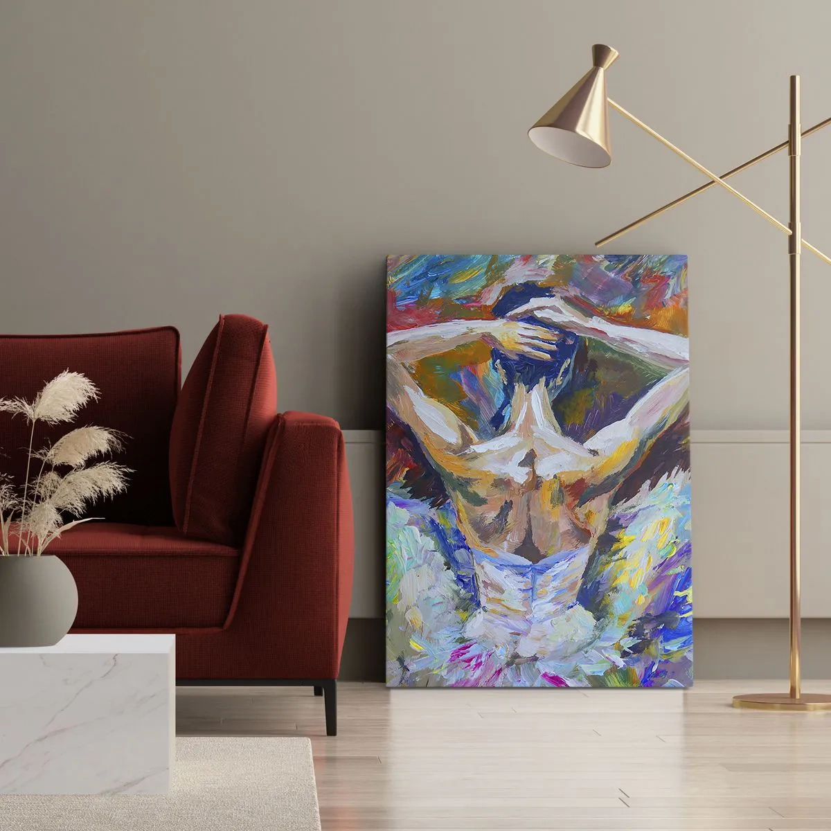 Bild auf Leinwand - Leinwandbild - Es kann alles sein - 55x100 cm