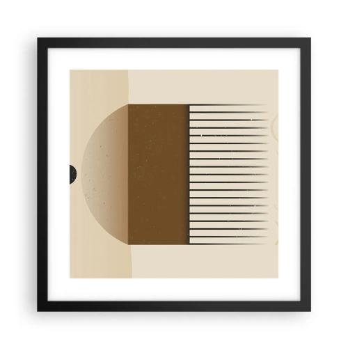 Poster in einem schwarzem Rahmen - Verschiedene Staaten - 40x40 cm