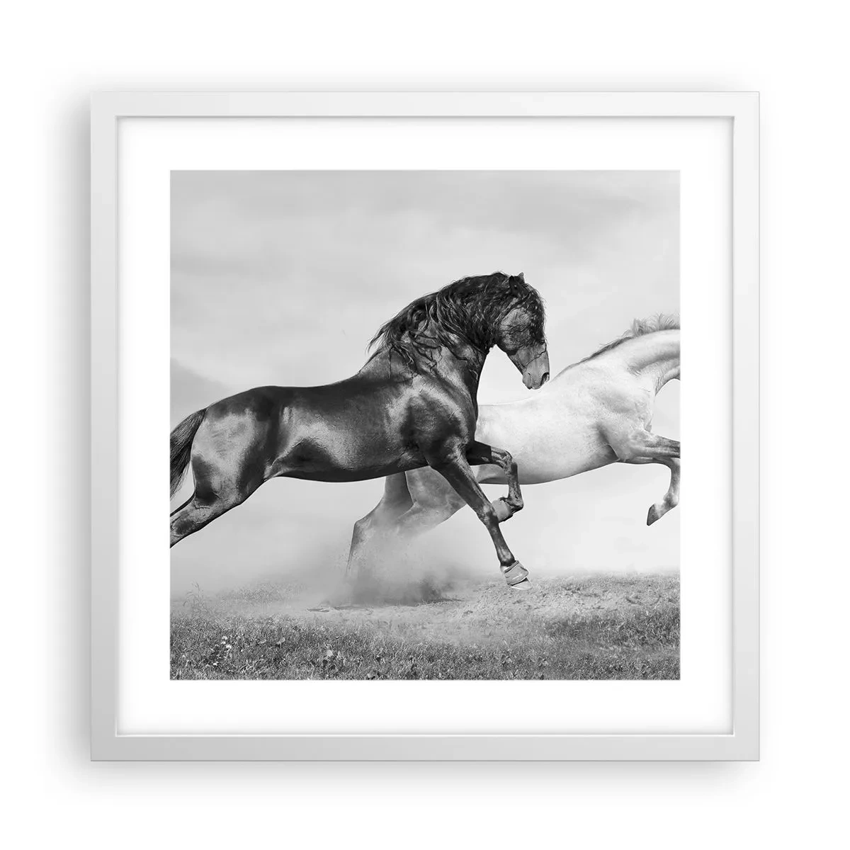 Poster in einem weißen Rahmen - Engel und Dämonen - 40x40 cm