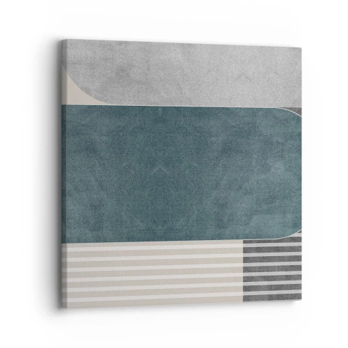 Bild auf Leinwand - Leinwandbild - Komposition auf der Ebene - 30x30 cm