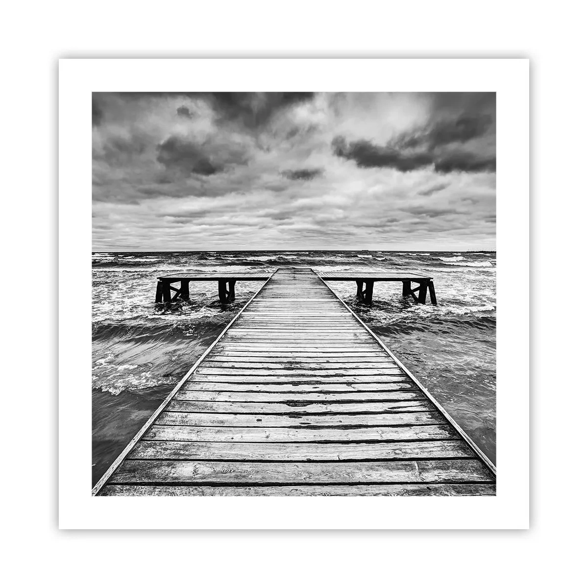 Poster - Ich warte darauf, dass der Wind wegjagt... - 50x50 cm