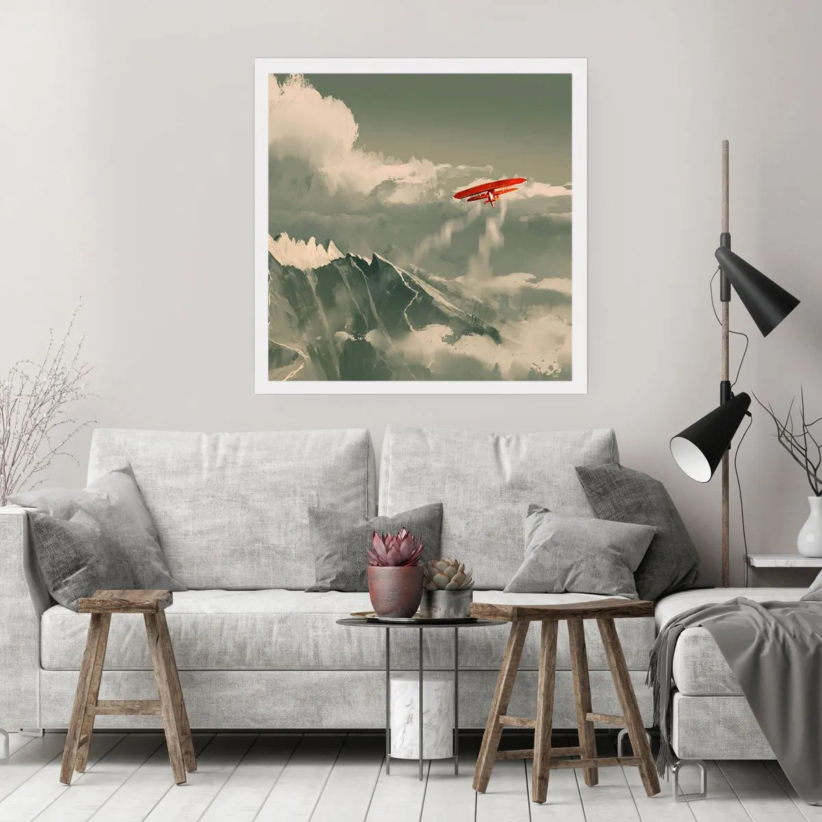 Poster - Furchtloser Pionier - 40x40 cm