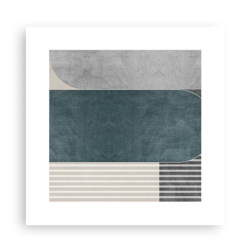 Poster - Komposition auf der Ebene - 30x30 cm