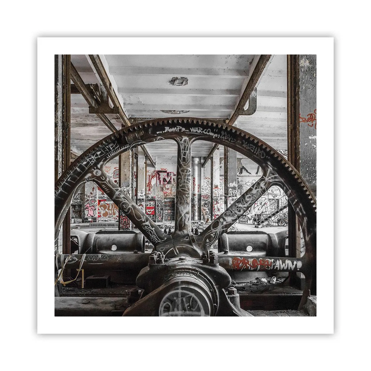 Poster - Das geheime Leben der Fabrik - 60x60 cm