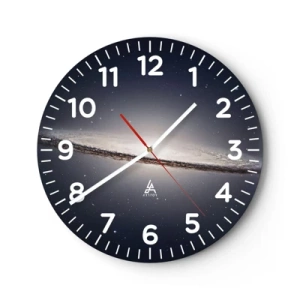 Wanduhr - Glasuhr - Vor langer Zeit in einer weit entfernten Galaxie ... - 30x30 cm