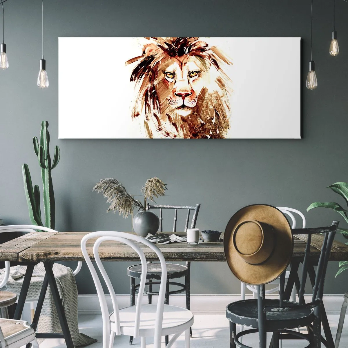Bild auf Leinwand - Leinwandbild - Stärke und Würde - 100x40 cm