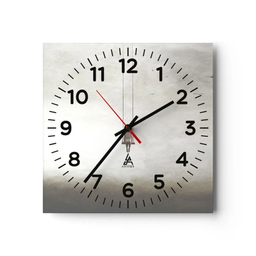 Wanduhr - Glasuhr - Ein Kind in uns - 40x40 cm