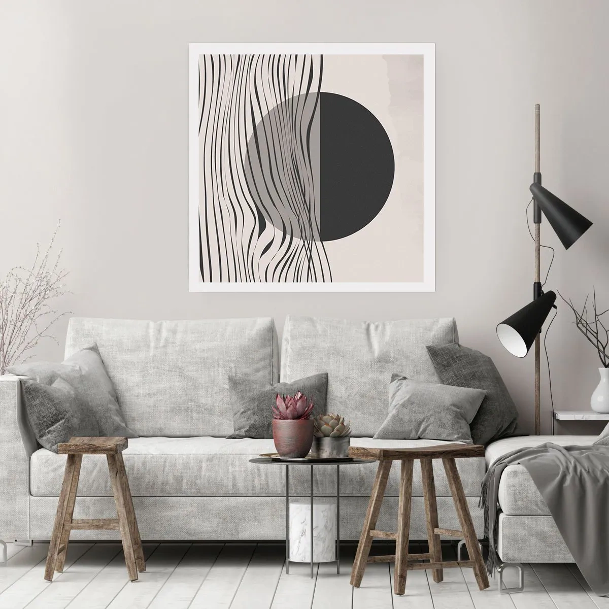 Poster - Halbe Komposition - 40x40 cm