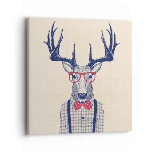 Bild auf Leinwand - Leinwandbild - Eine lustige Extravaganz - 40x40 cm