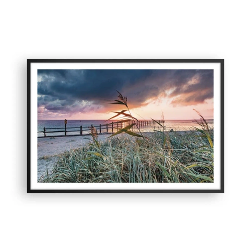 Poster in einem schwarzem Rahmen - Es vergeht nicht mit dem Wind - 91x61 cm