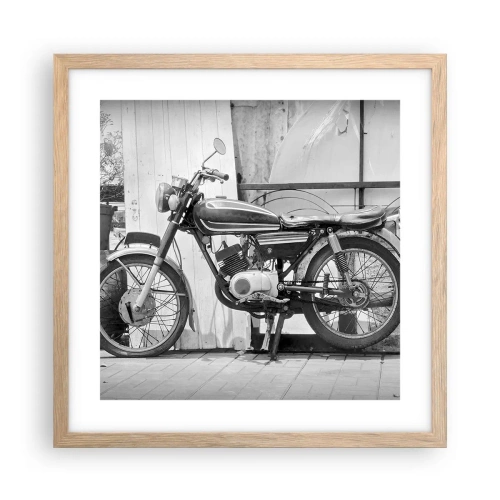 Poster in einem Rahmen aus heller Eiche - Klassik über alles - 40x40 cm