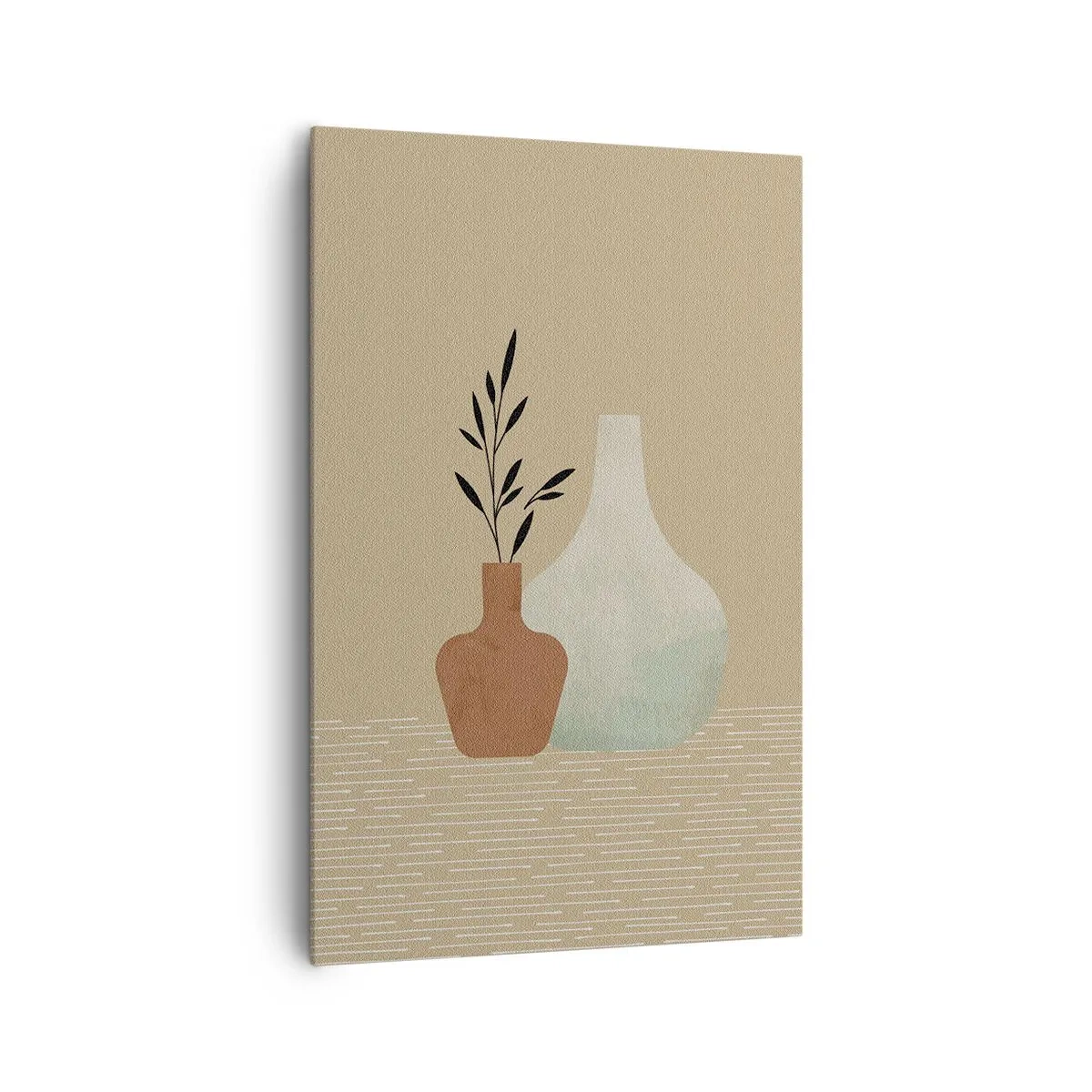 Bild auf Leinwand - Leinwandbild - Vase und ihre Idee - 80x120 cm