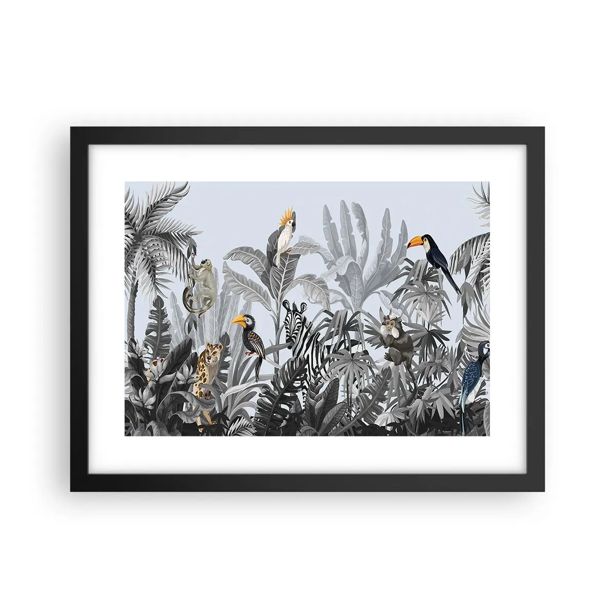 Poster in einem schwarzem Rahmen - Afrikanisches Märchen - 40x30 cm