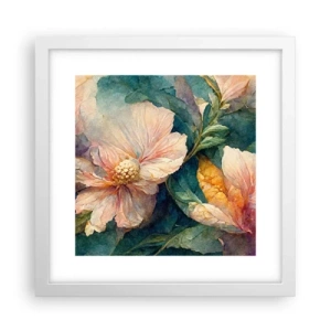 Poster in einem weißen Rahmen - Pure Subtilität - 30x30 cm