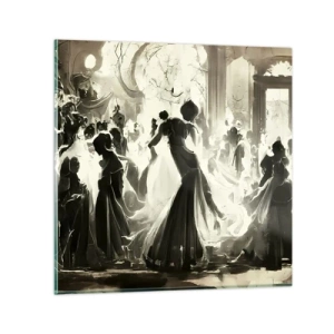 Glasbild - Bild auf glas - Die große Maskerade - 30x30 cm