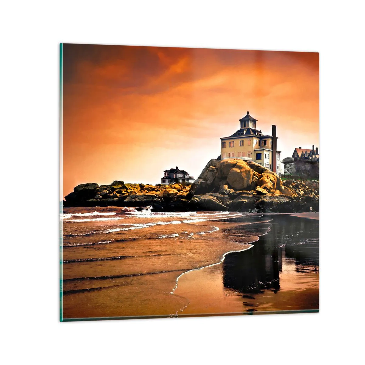 Glasbild - Bild auf glas - Eleganz der Westküste - 40x40 cm